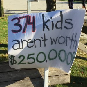 Richmond school closure protest (Sept 2016)